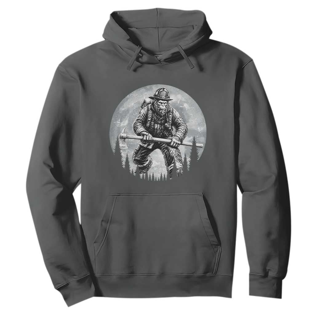 Vintage Bigfoot Firefighter Hoodie First Responder Fireman Gift