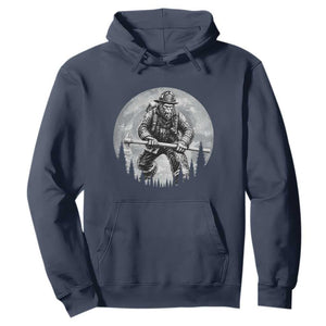 Vintage Bigfoot Firefighter Hoodie First Responder Fireman Gift