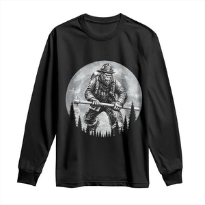 Vintage Bigfoot Firefighter Long Sleeve Shirt First Responder Fireman Gift