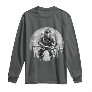Vintage Bigfoot Firefighter Long Sleeve Shirt First Responder Fireman Gift