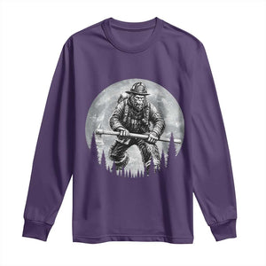 Vintage Bigfoot Firefighter Long Sleeve Shirt First Responder Fireman Gift