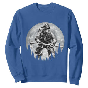 Vintage Bigfoot Firefighter Sweatshirt First Responder Fireman Gift