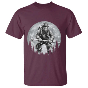 Vintage Bigfoot Firefighter T Shirt First Responder Fireman Gift