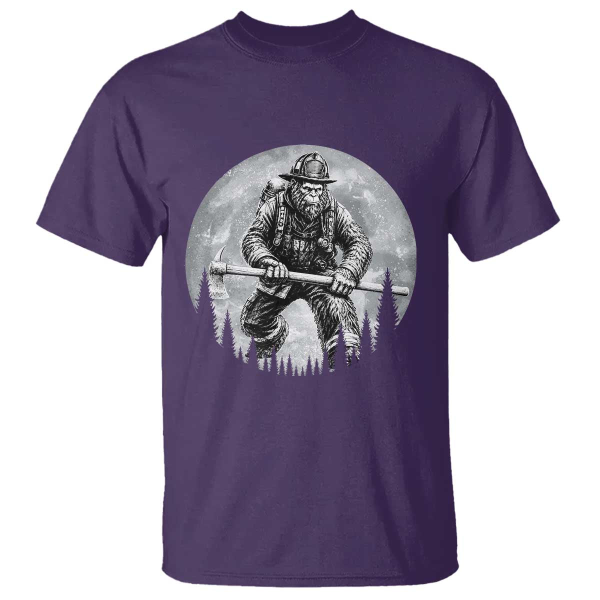 Vintage Bigfoot Firefighter T Shirt First Responder Fireman Gift