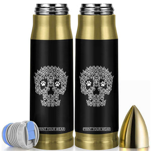 Funny German Shepherd Skull Halloween Bullet Tumbler Dog Lover Spooky Gift