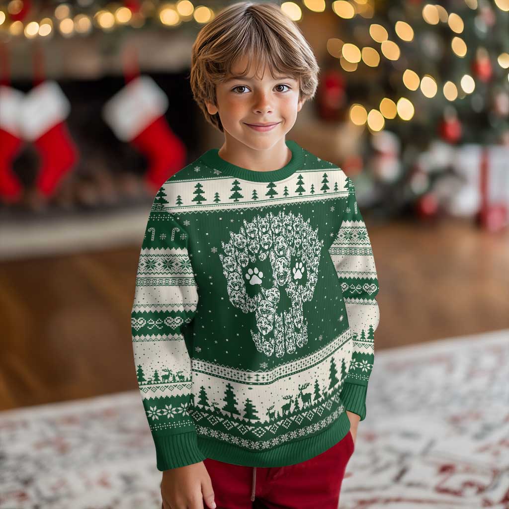 Funny German Shepherd Skull Halloween Ugly Christmas Sweater Dog Lover Spooky Gift
