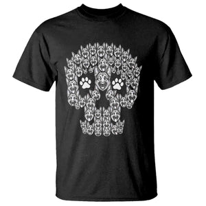 Funny German Shepherd Skull Halloween T Shirt Dog Lover Spooky Gift