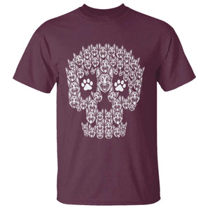 Funny German Shepherd Skull Halloween T Shirt Dog Lover Spooky Gift