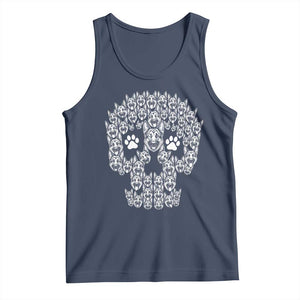Funny German Shepherd Skull Halloween Tank Top Dog Lover Spooky Gift