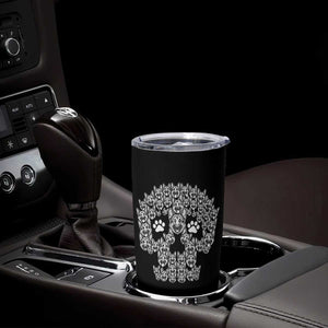Funny German Shepherd Skull Halloween Tumbler Cup Dog Lover Spooky Gift