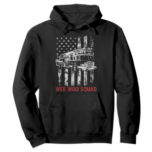 Fire Department Emergency Crew Vehicle Gift Hoodie Wee Woo Squad