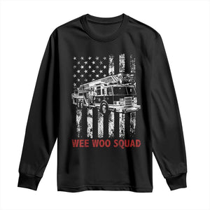 Fire Department Emergency Crew Vehicle Gift Long Sleeve Shirt Wee Woo Squad