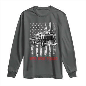 Fire Department Emergency Crew Vehicle Gift Long Sleeve Shirt Wee Woo Squad