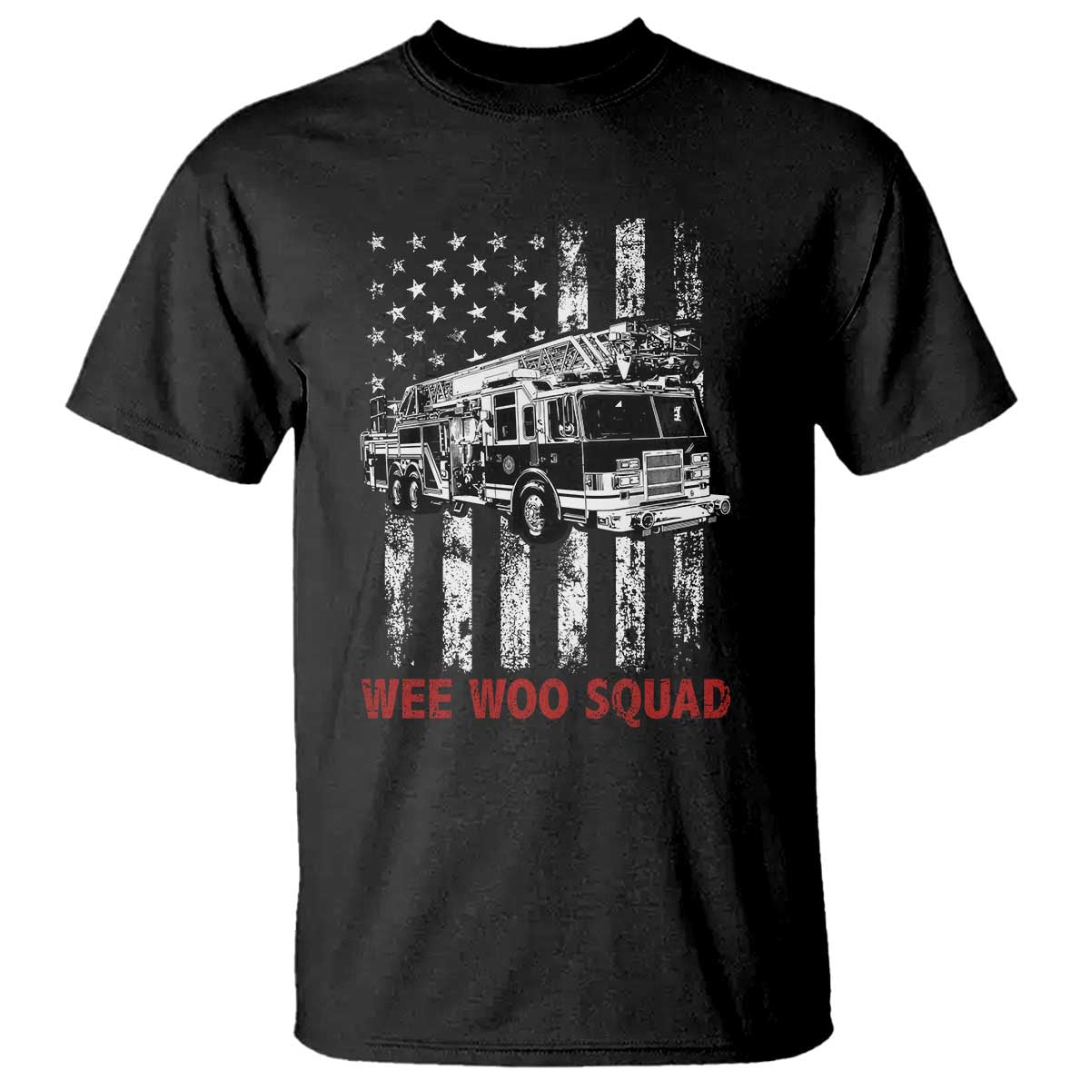 Fire Department Emergency Crew Vehicle Gift T Shirt Wee Woo Squad