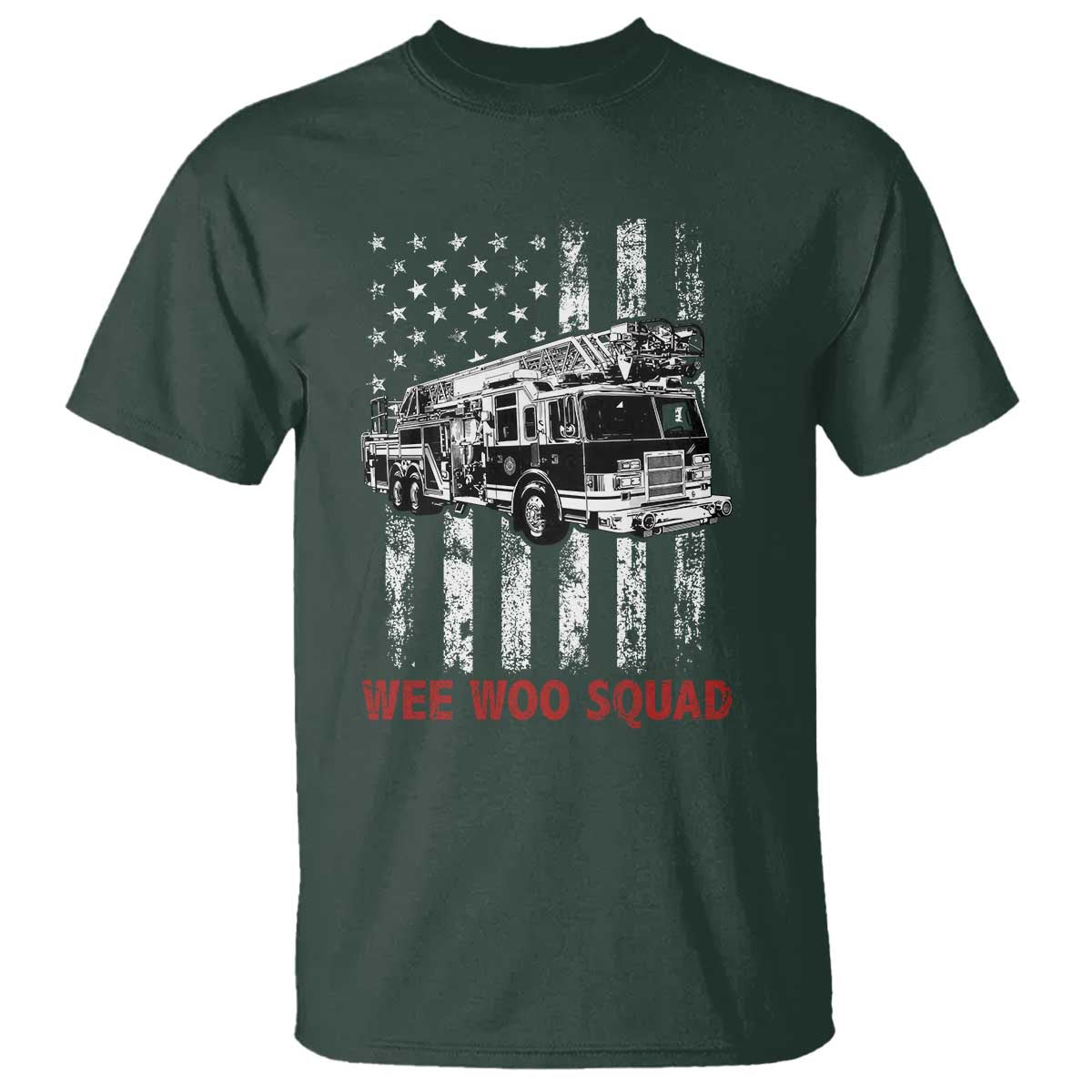 Fire Department Emergency Crew Vehicle Gift T Shirt Wee Woo Squad
