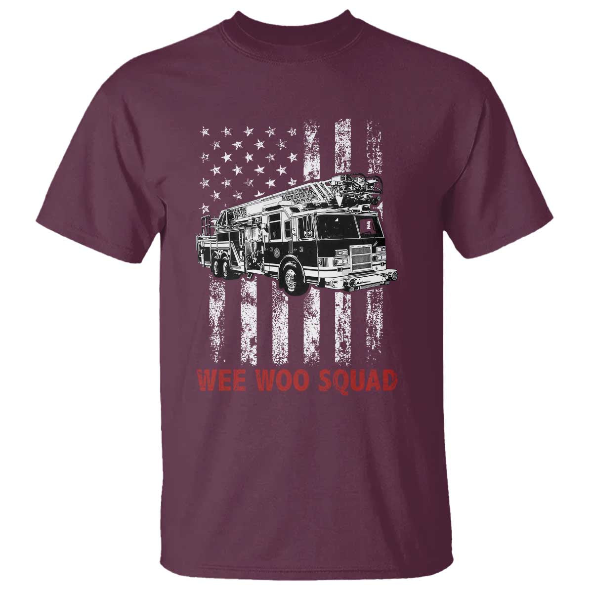 Fire Department Emergency Crew Vehicle Gift T Shirt Wee Woo Squad