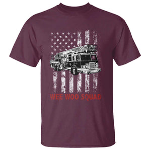 Fire Department Emergency Crew Vehicle Gift T Shirt Wee Woo Squad