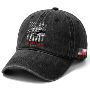 Fire Department Emergency Crew Vehicle Gift Washed Cotton Baseball Cap Wee Woo Squad