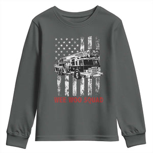 Fire Department Emergency Crew Vehicle Gift Youth Sweatshirt Wee Woo Squad