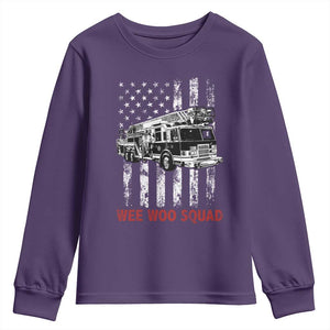 Fire Department Emergency Crew Vehicle Gift Youth Sweatshirt Wee Woo Squad