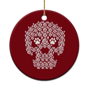 Funny Chihuahua Skull Halloween Ceramic Ornament Dog Lover Spooky Gift