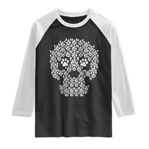 Funny Chihuahua Skull Halloween Raglan Shirt Dog Lover Spooky Gift