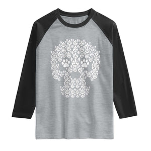 Funny Chihuahua Skull Halloween Raglan Shirt Dog Lover Spooky Gift