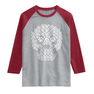 Funny Chihuahua Skull Halloween Raglan Shirt Dog Lover Spooky Gift