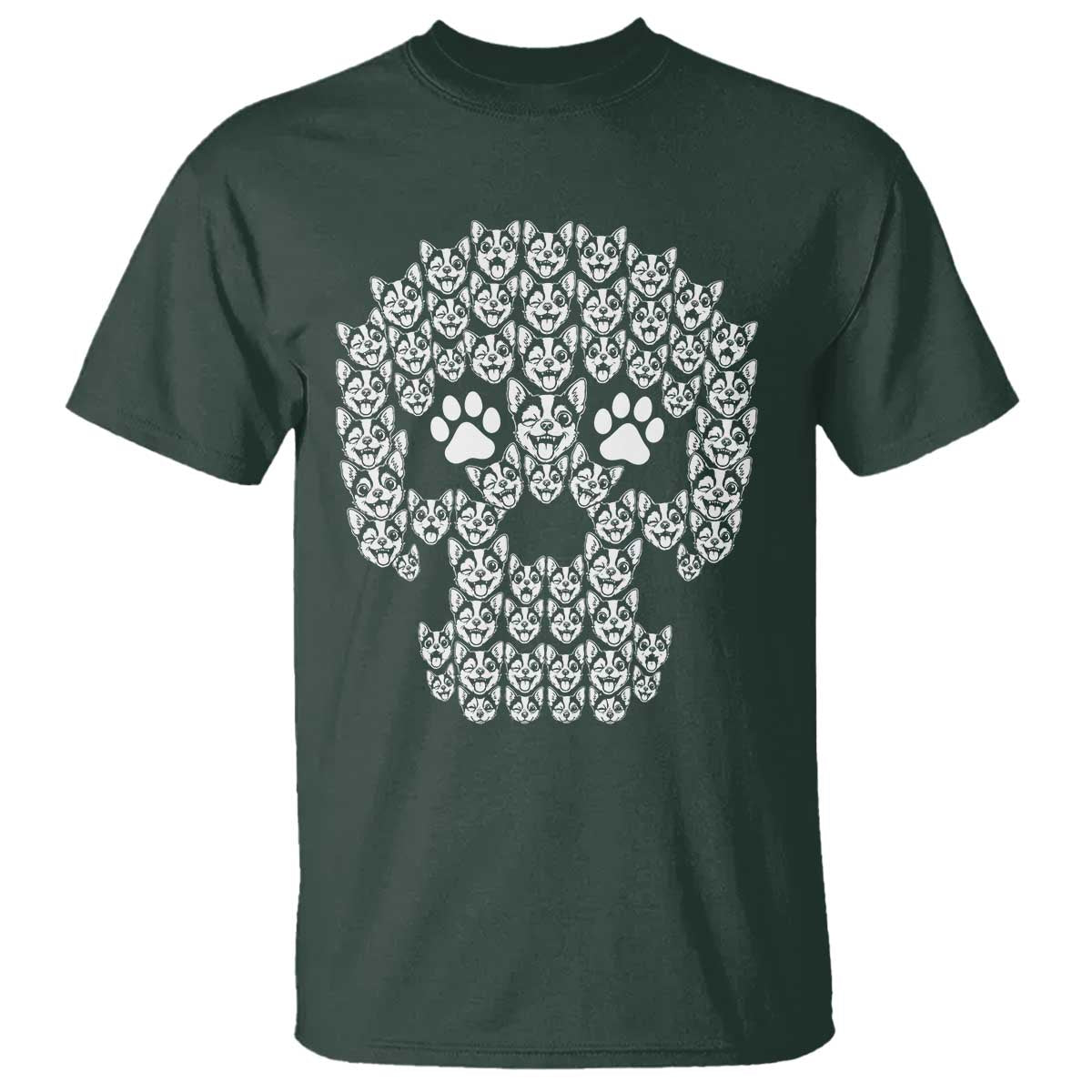 Funny Chihuahua Skull Halloween T Shirt Dog Lover Spooky Gift