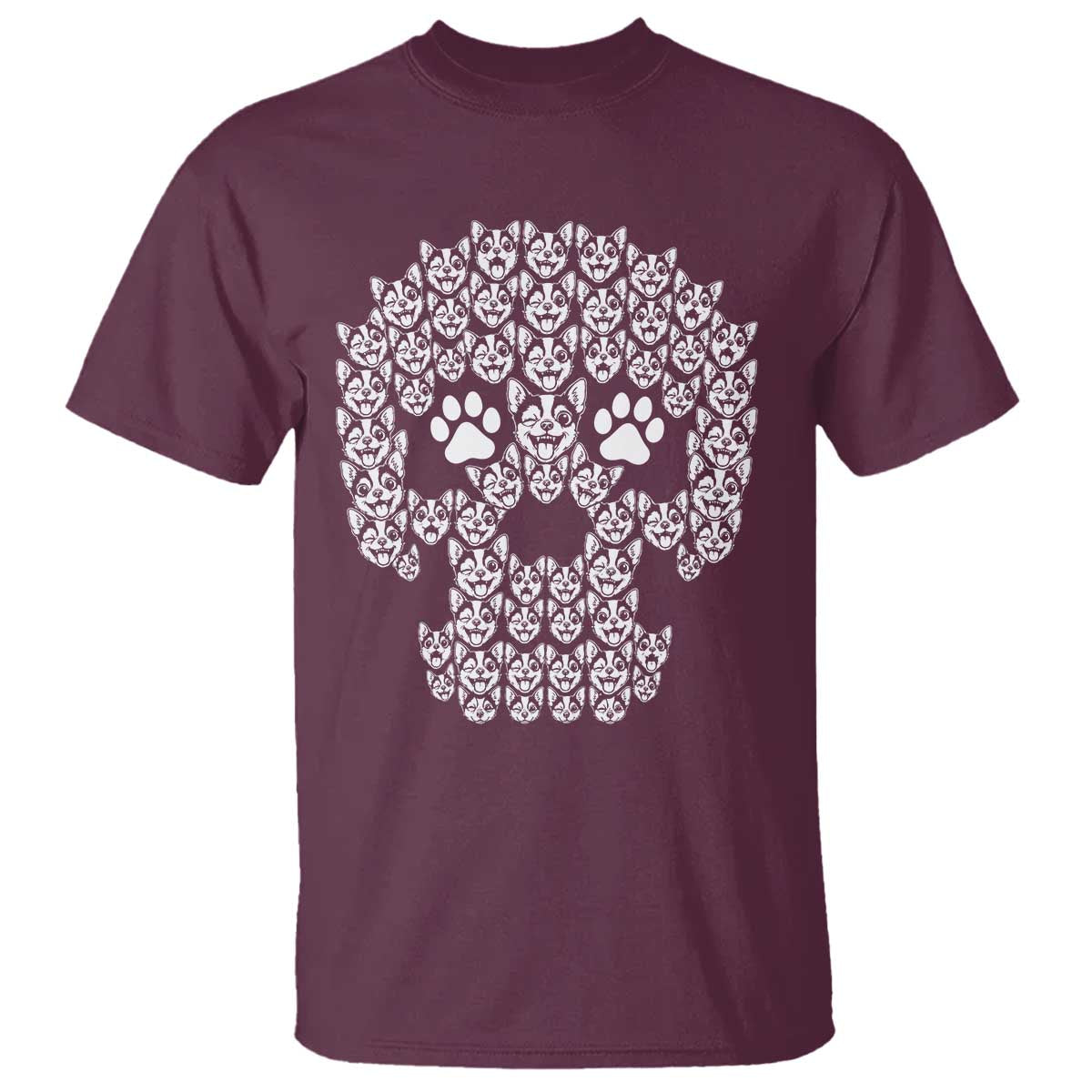 Funny Chihuahua Skull Halloween T Shirt Dog Lover Spooky Gift