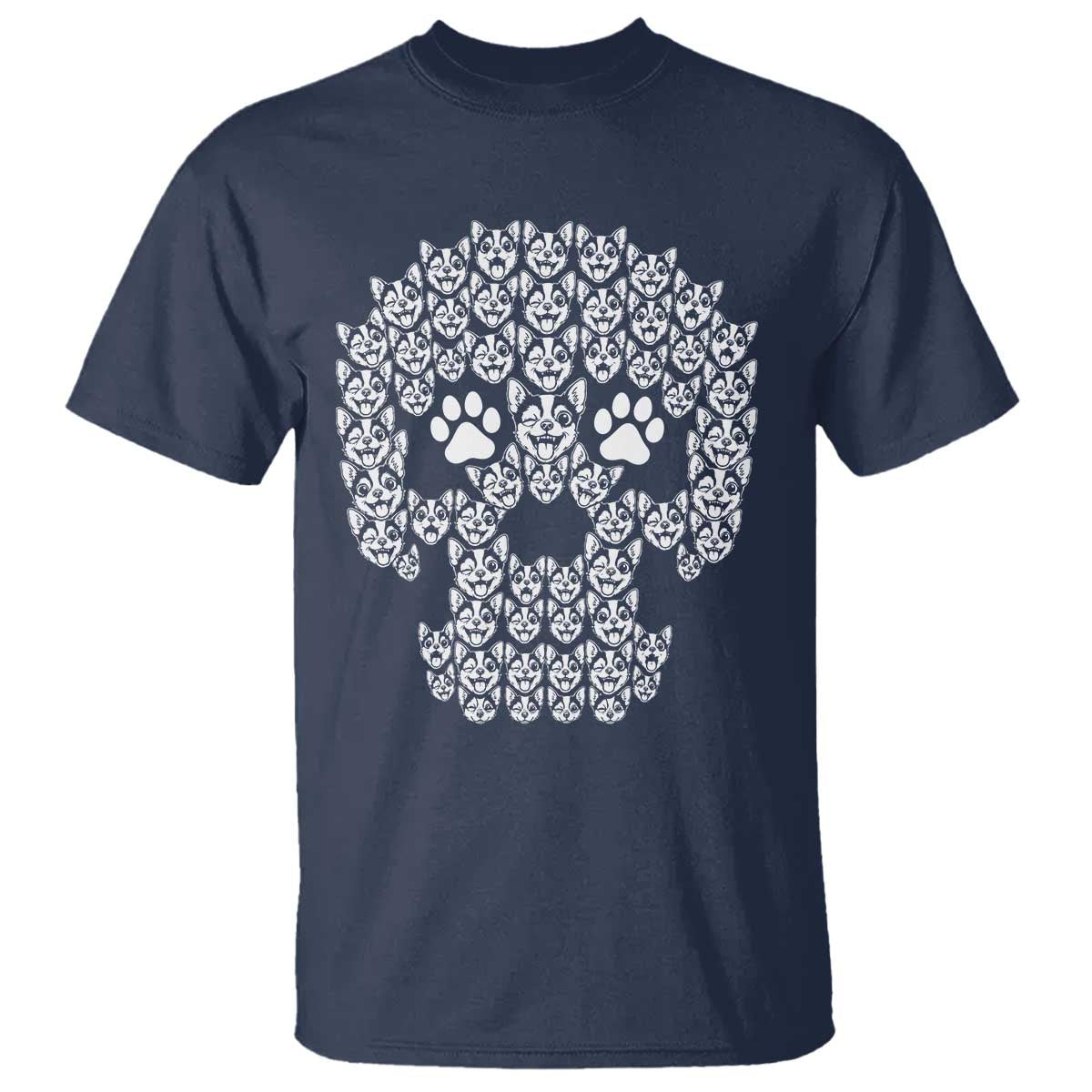 Funny Chihuahua Skull Halloween T Shirt Dog Lover Spooky Gift