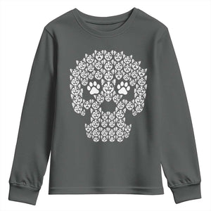 Funny Chihuahua Skull Halloween Youth Sweatshirt Dog Lover Spooky Gift