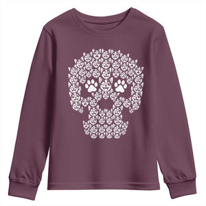 Funny Chihuahua Skull Halloween Youth Sweatshirt Dog Lover Spooky Gift