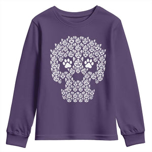 Funny Chihuahua Skull Halloween Youth Sweatshirt Dog Lover Spooky Gift
