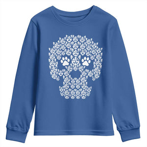 Funny Chihuahua Skull Halloween Youth Sweatshirt Dog Lover Spooky Gift
