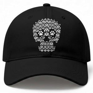 Funny Corgi Skull Halloween Baseball Cap Dog Lover Spooky Gift