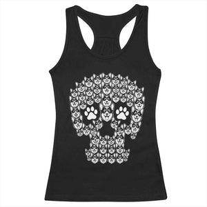 Funny Corgi Skull Halloween Racerback Tank Top Dog Lover Spooky Gift