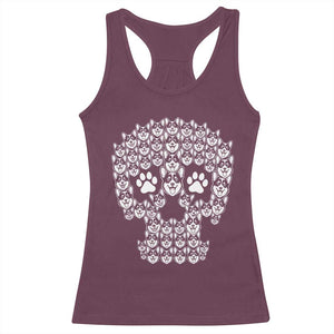 Funny Corgi Skull Halloween Racerback Tank Top Dog Lover Spooky Gift