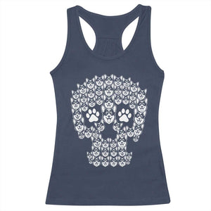 Funny Corgi Skull Halloween Racerback Tank Top Dog Lover Spooky Gift