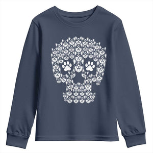 Funny Corgi Skull Halloween Youth Sweatshirt Dog Lover Spooky Gift