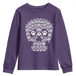 Funny Corgi Skull Halloween Youth Sweatshirt Dog Lover Spooky Gift