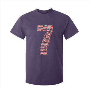 Fire Truck 7th Birthday T Shirt For Kid Firefighter Gift For Seven Year Old Kid