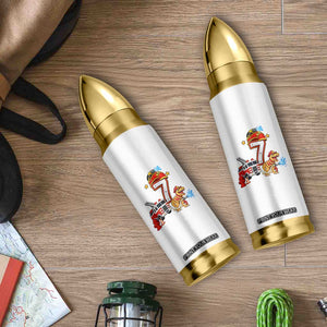7th Birthday Firefighter Dinosaur Bullet Tumbler Fire Engine Seven Year Old Party Kids