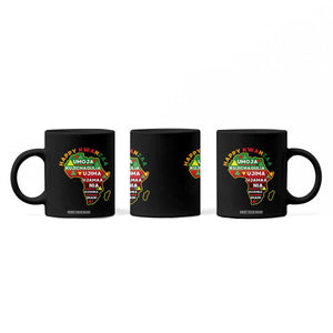 Happy Kwanzaa African Map Coffee Mug Nguzo Saba Seven Principles African Heritage Gift TS12 Print Your Wear