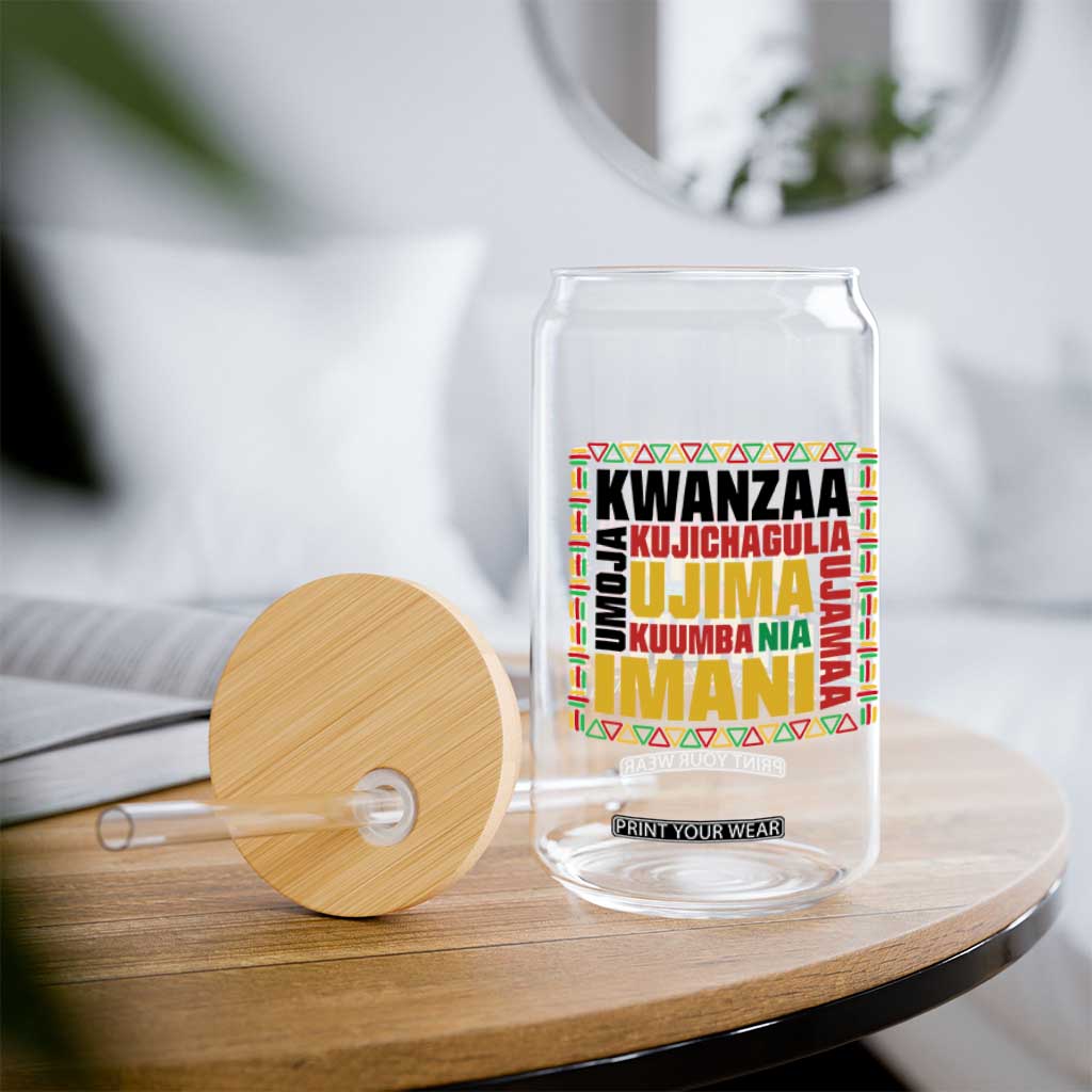 Nguzo Saba Seven Principles Glass Can African Heritage Celebration Gift TS12 Print Your Wear
