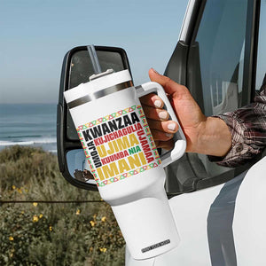 Nguzo Saba Seven Principles Tumbler With Handle African Heritage Celebration Gift TS12 Print Your Wear