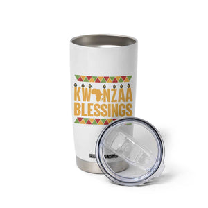 Kwanzaa Blessings Tumbler Cup Kinara Light African Heritage Gift TS12 Print Your Wear