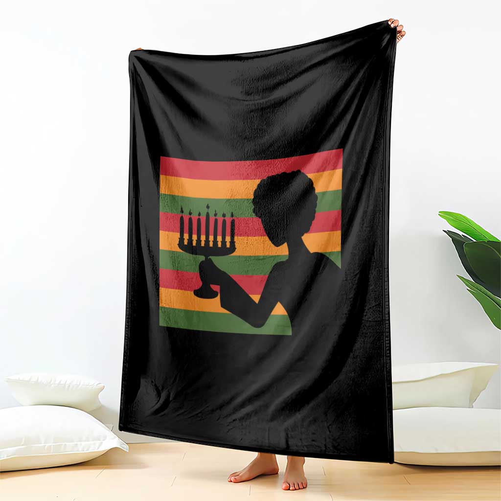 Kwanzaa Umoja Family African Woman Seven Principles Gift Throw Blanket TS12 Print Your Wear