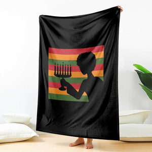 Kwanzaa Umoja Family African Woman Seven Principles Gift Throw Blanket TS12 Print Your Wear