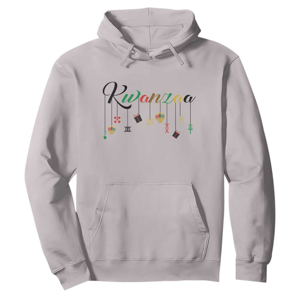Kwanzaa Hoodie Lights Of Unity Seven Principles Heritage Gift TS12 Ice Gray Print Your Wear